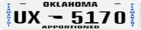 Trailer License Plate